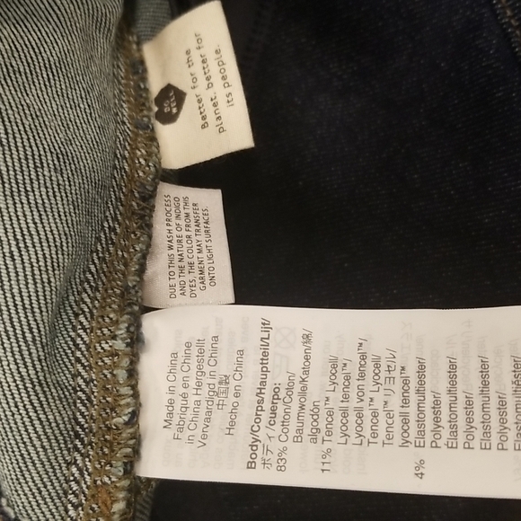 💕MADEWELL💕 Maternity Over-the-Belly Tencel Skinny Jeans ~ Orland Wash 28 NWT - Picture 12 of 14